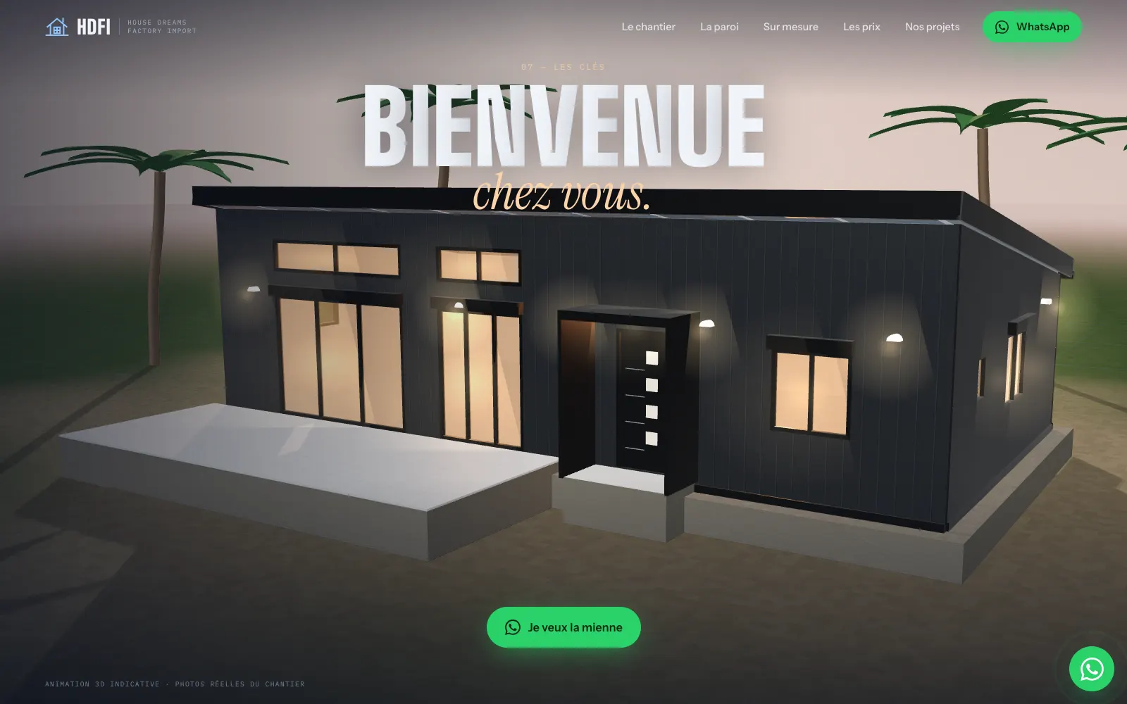 La villa HDFI terminée : « Bienvenue chez vous »