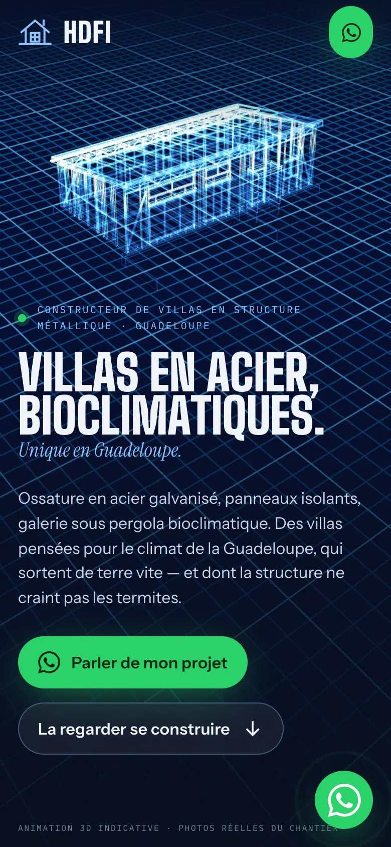 Le site HDFI sur mobile