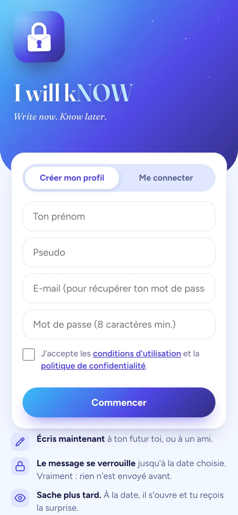 I will kNOW sur mobile