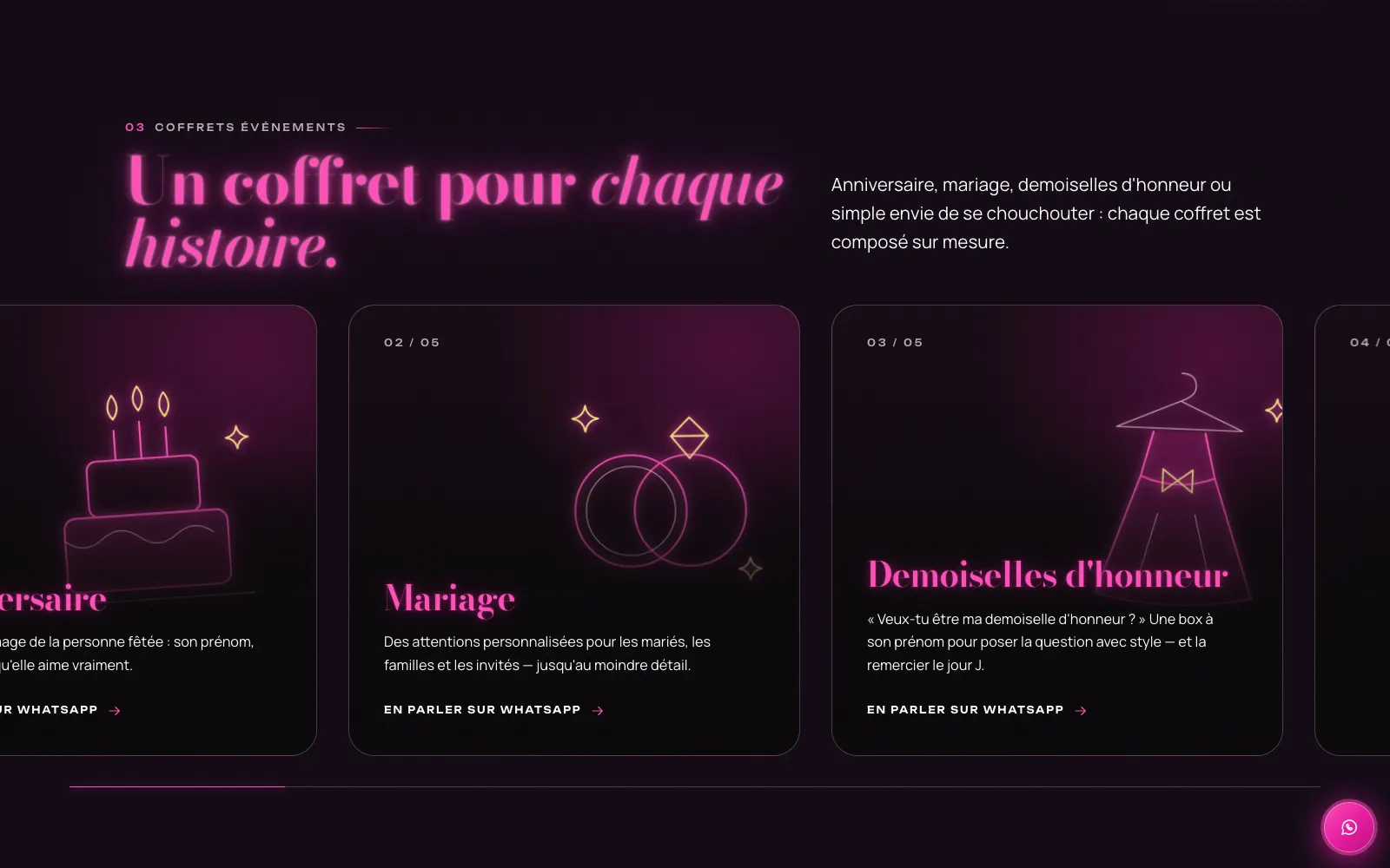 Les coffrets QueensyShop pour chaque occasion